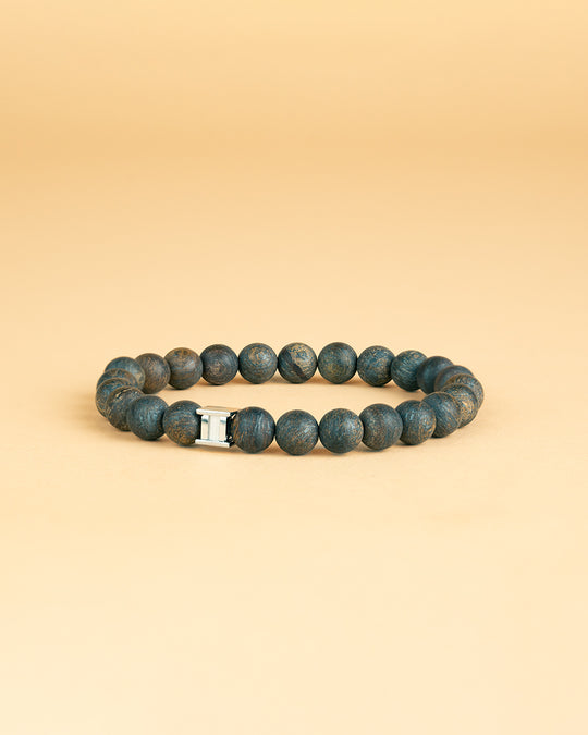 Bracelet with 8mm Matte Bronzite stone