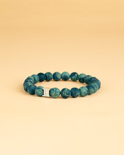 Bracelet with 8mm Matte Jasper stone