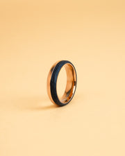 6mm Ring van bronskleurig titanium en carbon