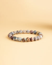 Bracelet with 8mm dark Agate stone