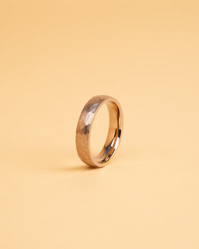5mm Titanium ring met bronzen afwerking