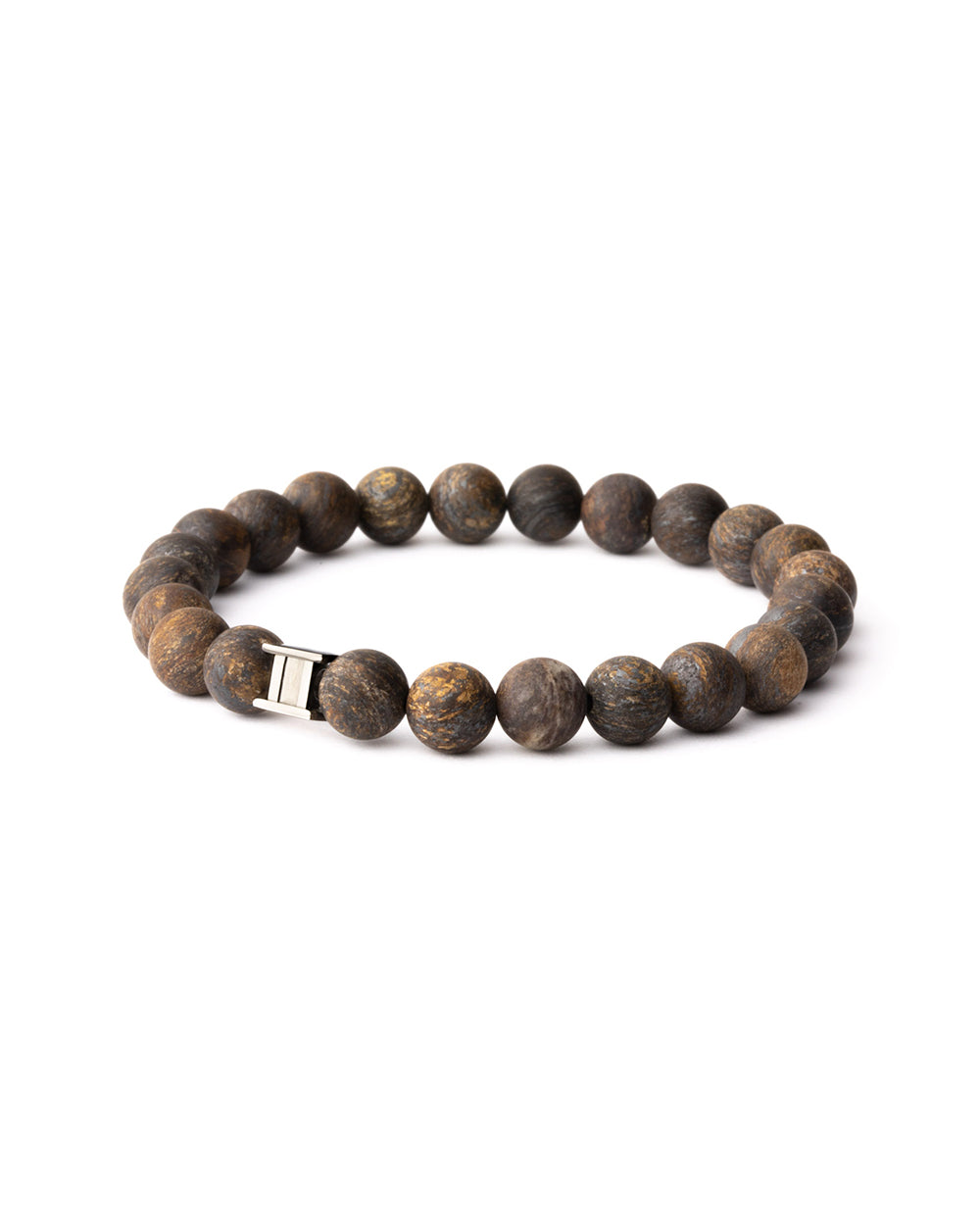 Bracelet with 8mm Matte Bronzite stone